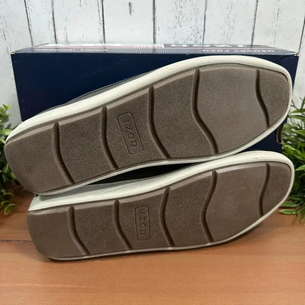Izod Men's Seapoint Grey Memory‎ Foam Loafers Size 13
